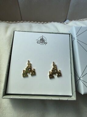 Disney castle earrings